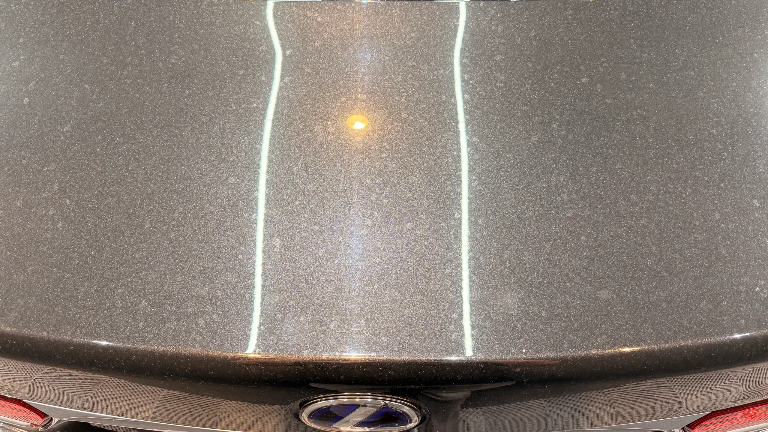 LEXUS LS500h施工前の塗装面に確認された水アカや付着物